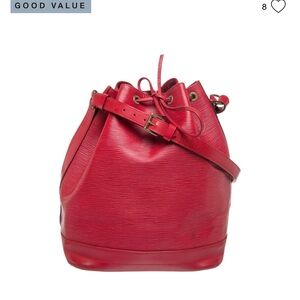 Louis Vuitton Red Epi Leather Shoulder Bag